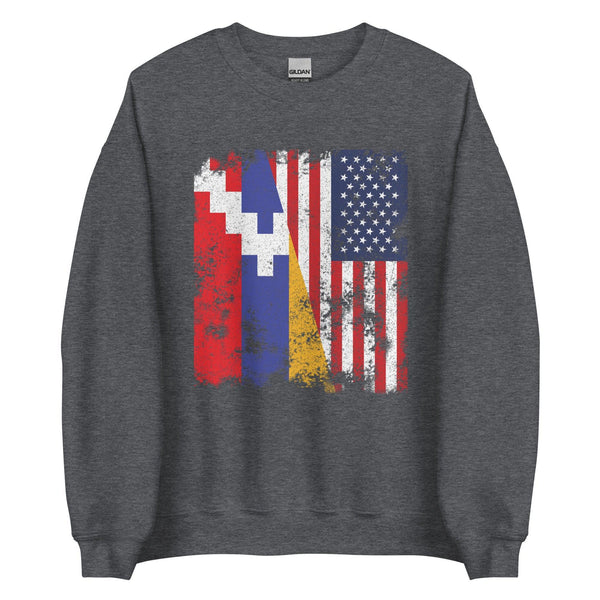 Artsakh USA Flag - Half American Sweatshirt