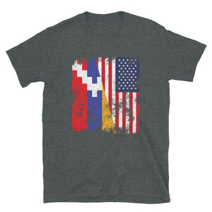 Artsakh USA Flag - Half American T-Shirt