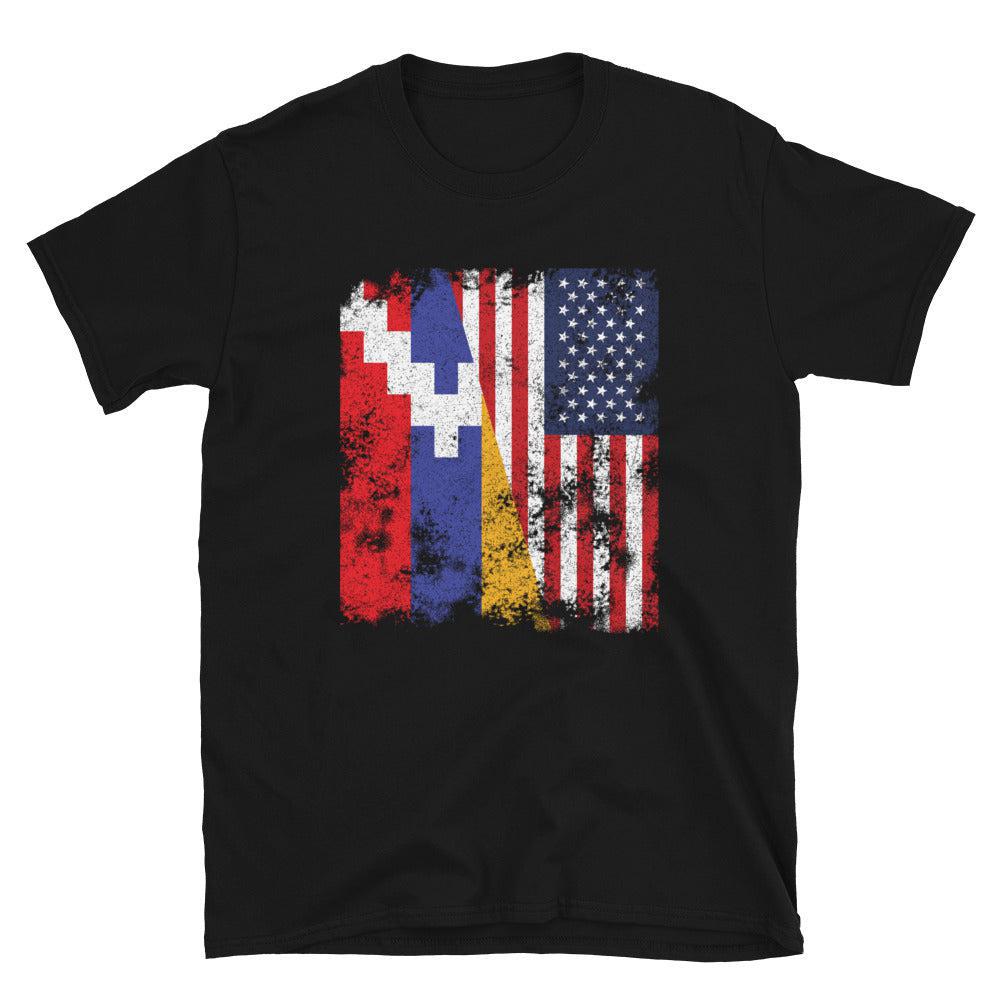 Artsakh USA Flag - Half American T-Shirt