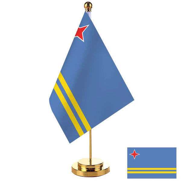 Aruba Desk Flag - Small Office Table Flag