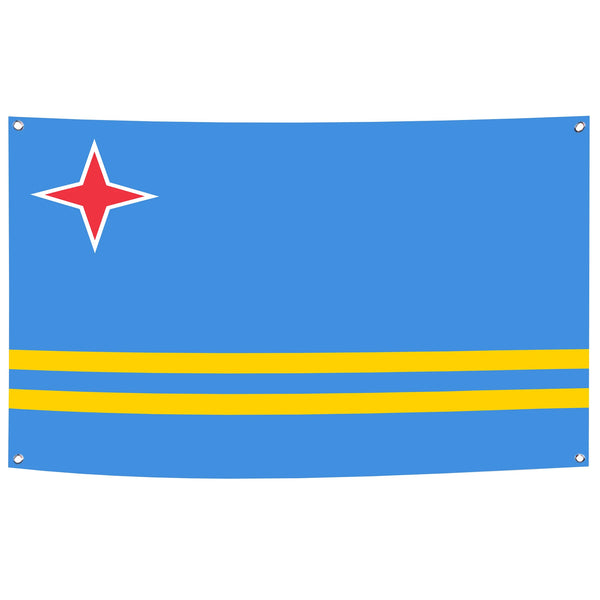 Aruba Flag - 90x150cm(3x5ft) - 60x90cm(2x3ft)