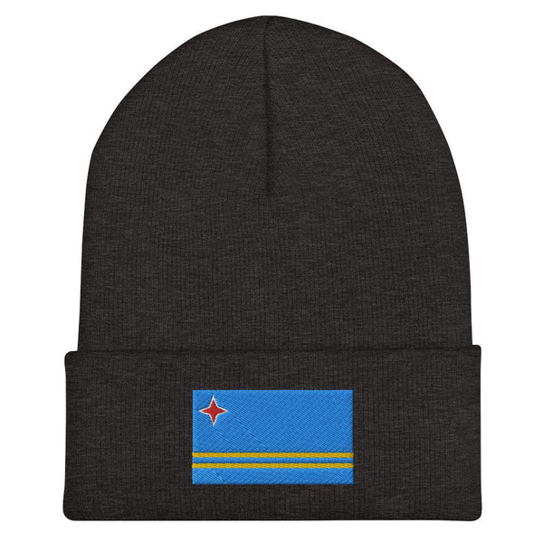 Aruba Flag Beanie - Embroidered Winter Hat