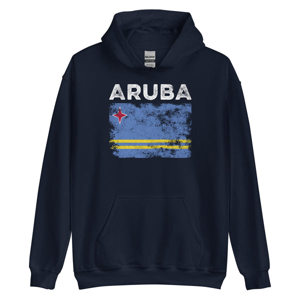 Aruba Flag Distressed - Aruban Flag Hoodie