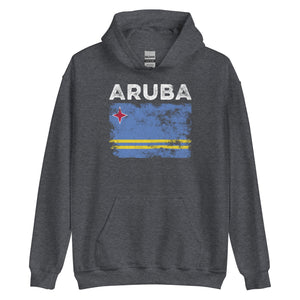 Aruba Flag Distressed - Aruban Flag Hoodie