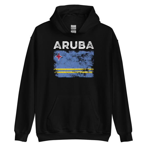 Aruba Flag Distressed - Aruban Flag Hoodie