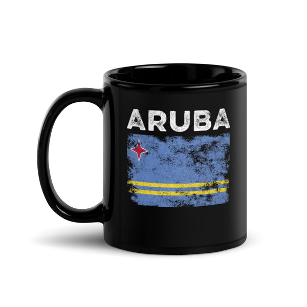Aruba Flag Distressed - Aruban Flag Mug