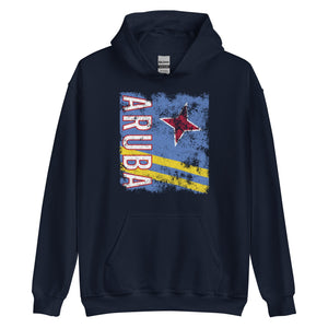 Aruba Flag Distressed Hoodie