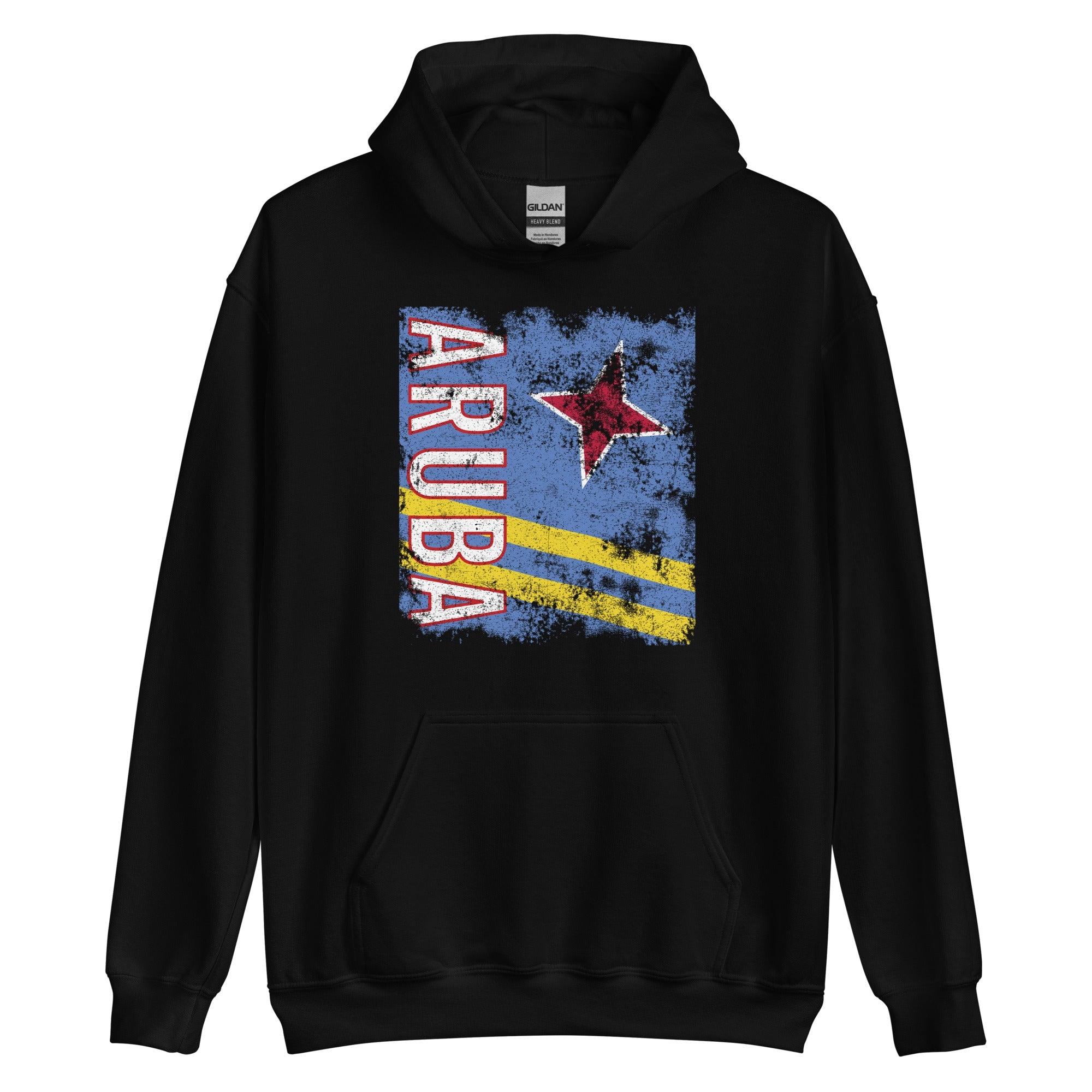 Aruba Flag Distressed Hoodie