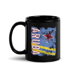 Aruba Flag Distressed Mug