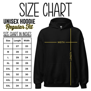 Hoodie size chart