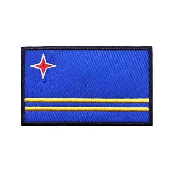 Aruba Flag Patch - Iron On/Hook & Loop Patch