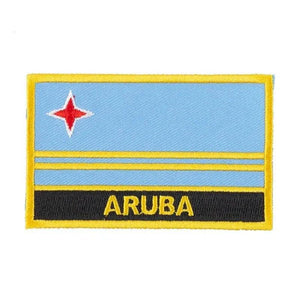 Bản vá cờ Aruba - Khâu/Ủi trên bản vá