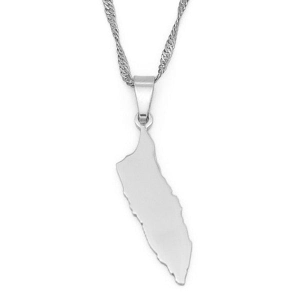 Aruba Map Necklace