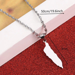 Aruba Map Necklace