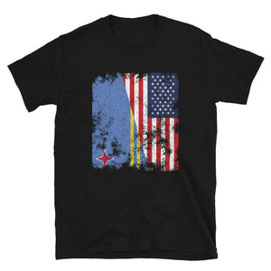 Aruba USA Flag - Half American T-Shirt