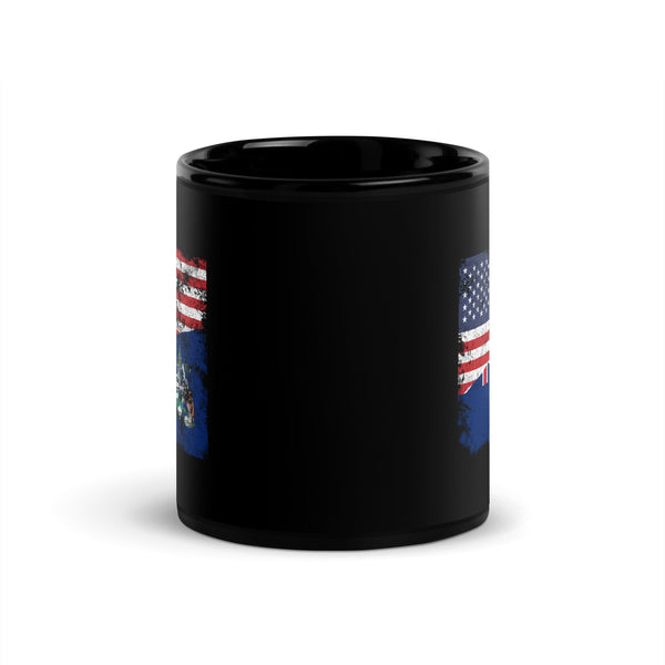 Ascension Island USA Flag Mug