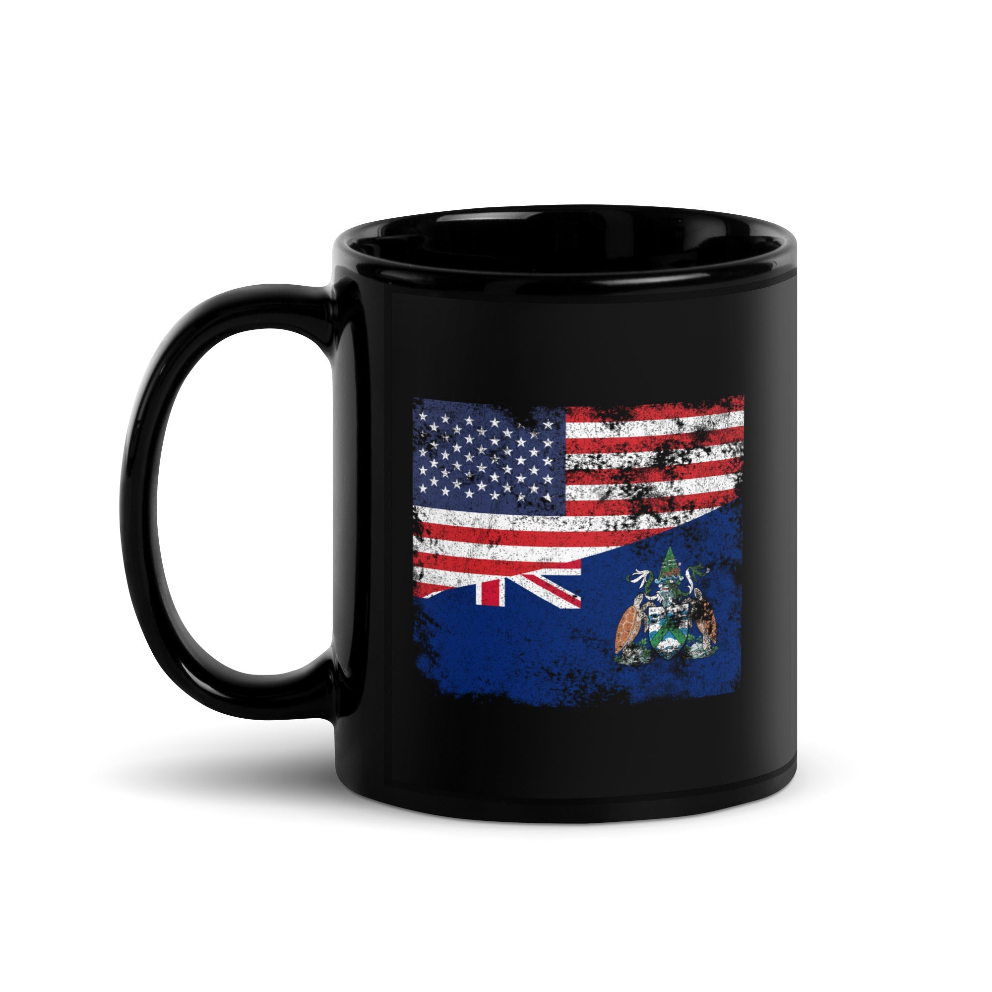 Ascension Island USA Flag Mug