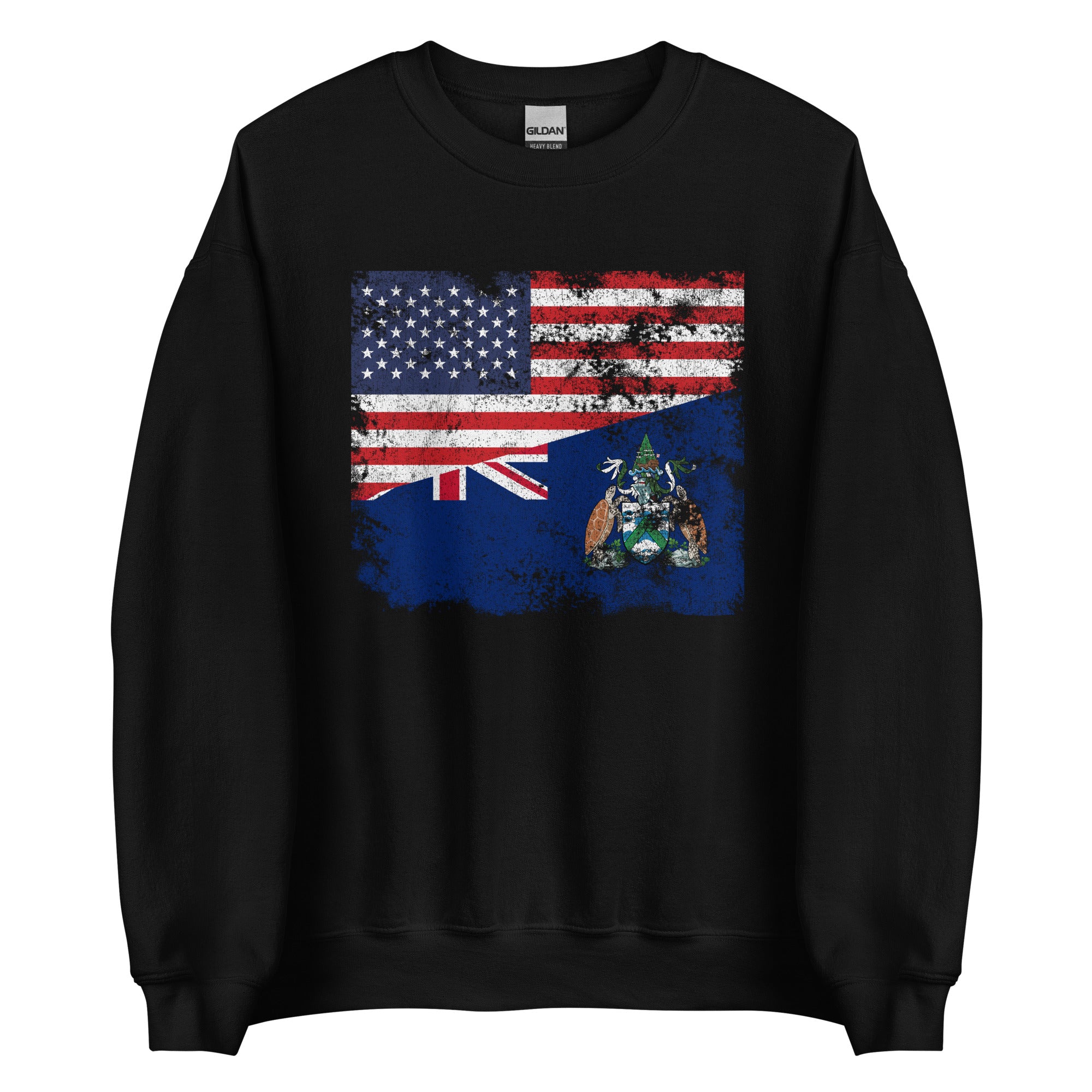 Ascension Island USA Flag Sweatshirt