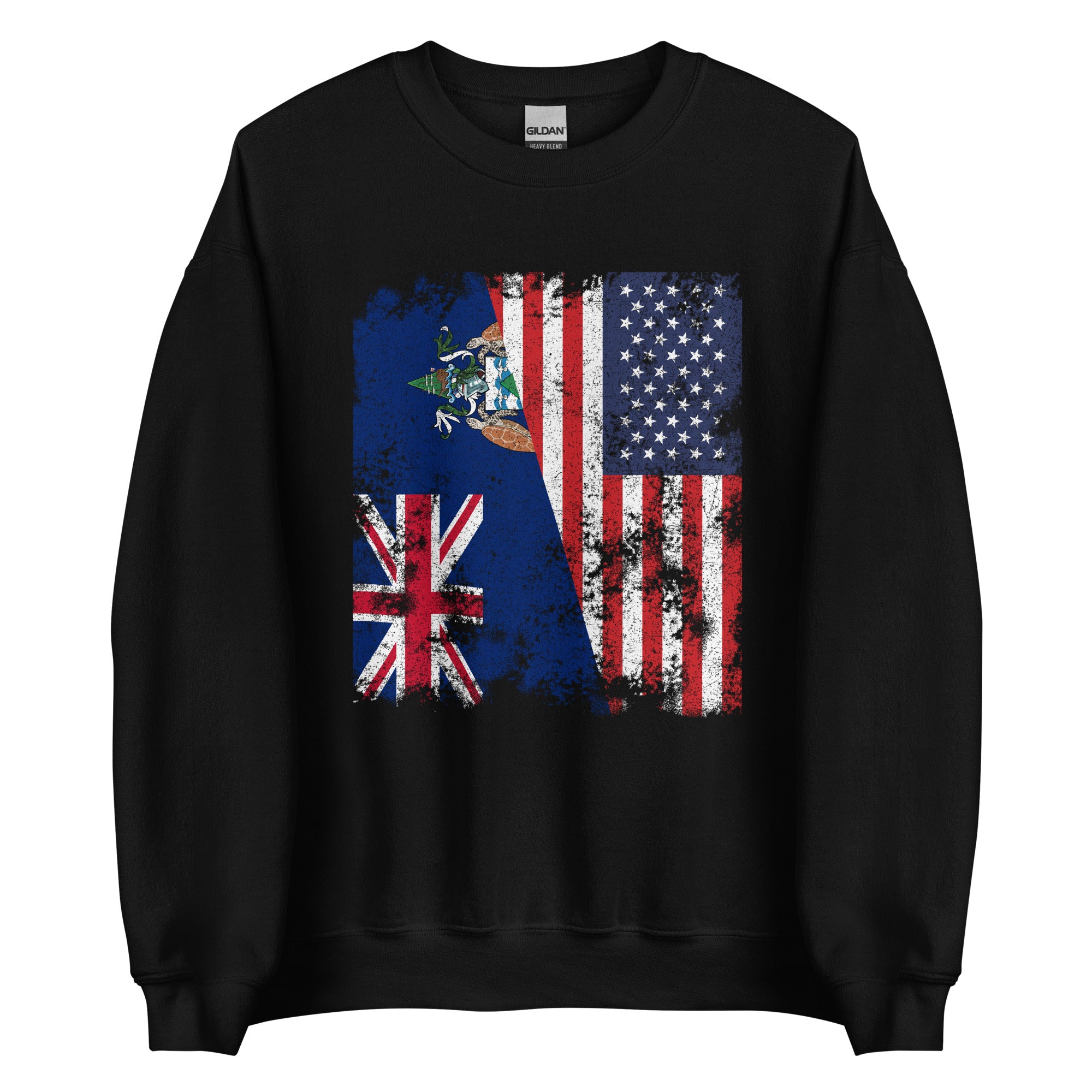 Ascension Island USA Flag Sweatshirt