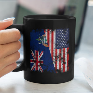 Ascension Island USA Flag Mug