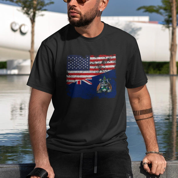 Ascension Island USA Flag T-Shirt