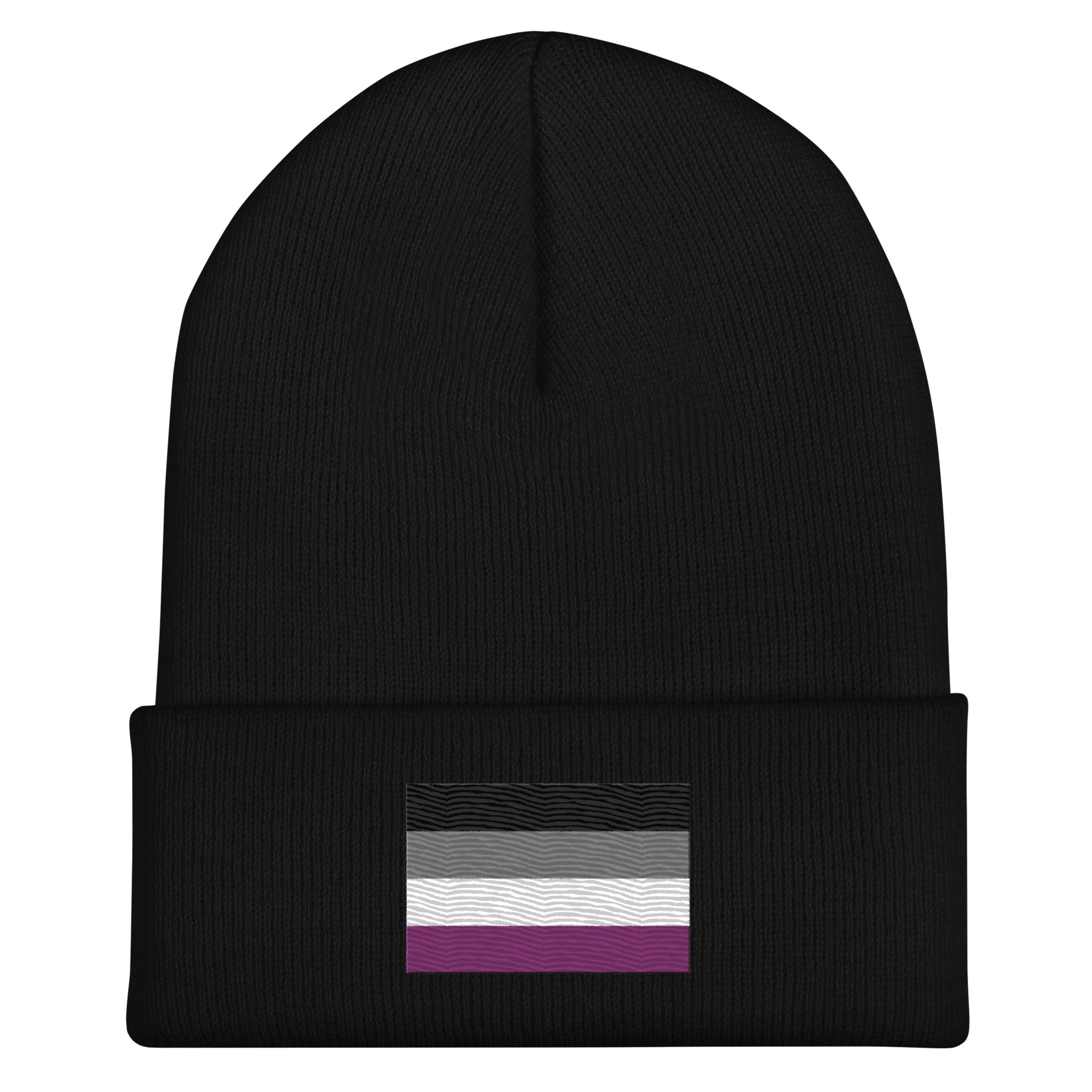Asexual Flag Beanie - Embroidered LGBT+ Winter Hat