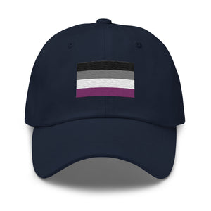 Asexual Flag Cap - Adjustable Embroidered LGBT+ Dad Hat
