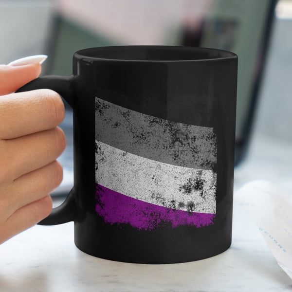 Asexual Flag - Distressed LGBT+ Mug