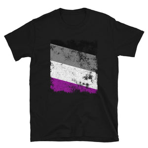 Asexual Flag - Distressed LGBT+ T-Shirt
