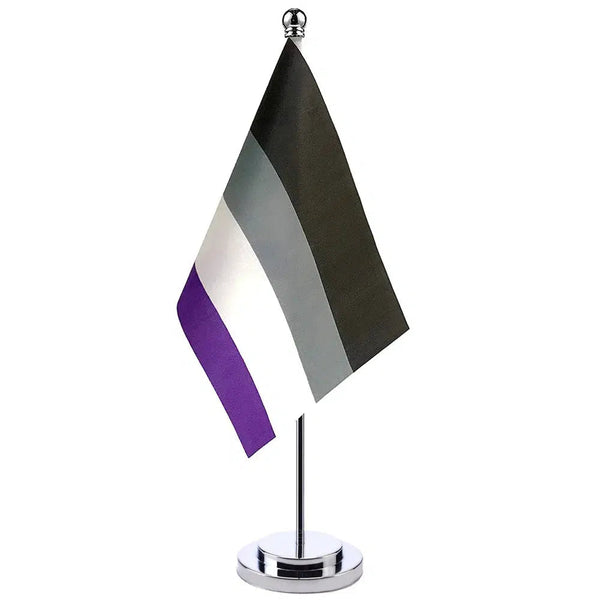 Asexual Pride Desk Flag - Small LGBTQIA2S+ Table Flag