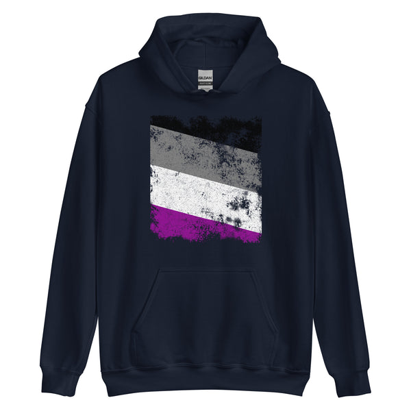 Asexual Flag - Distressed LGBT+ Hoodie