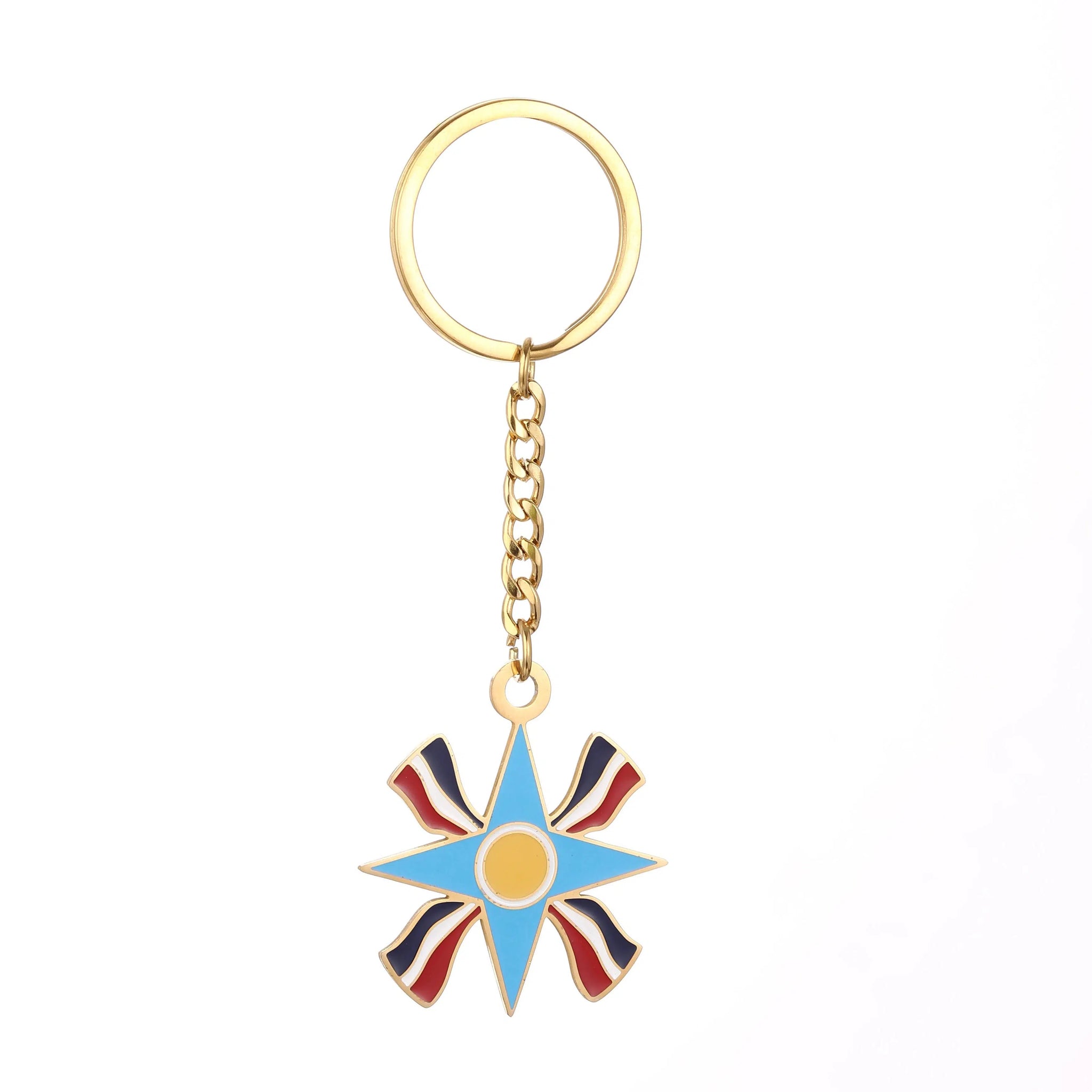 Ashur Assyrian Flag Keychain