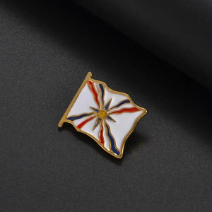 Ashur Assyrian Flag Lapel Pin - Enamel Pin Flag