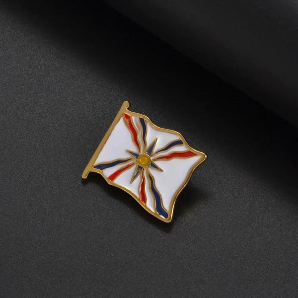 Ashur Assyrian Flag Lapel Pin - Enamel Pin Flag