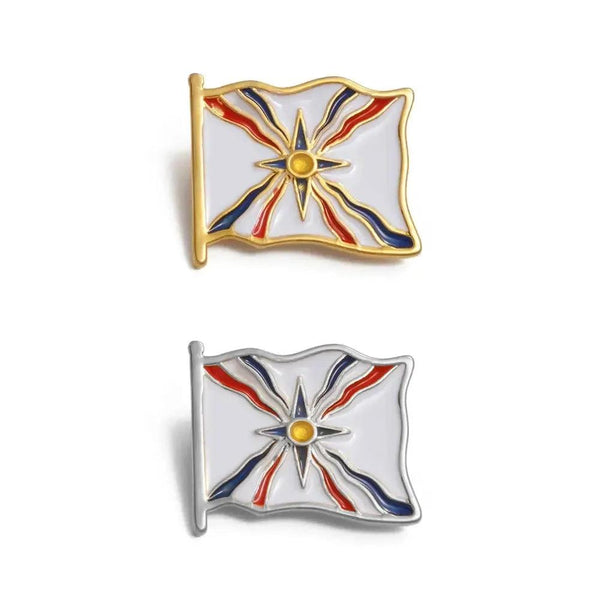 Ashur Assyrian Flag Lapel Pin - Enamel Pin Flag