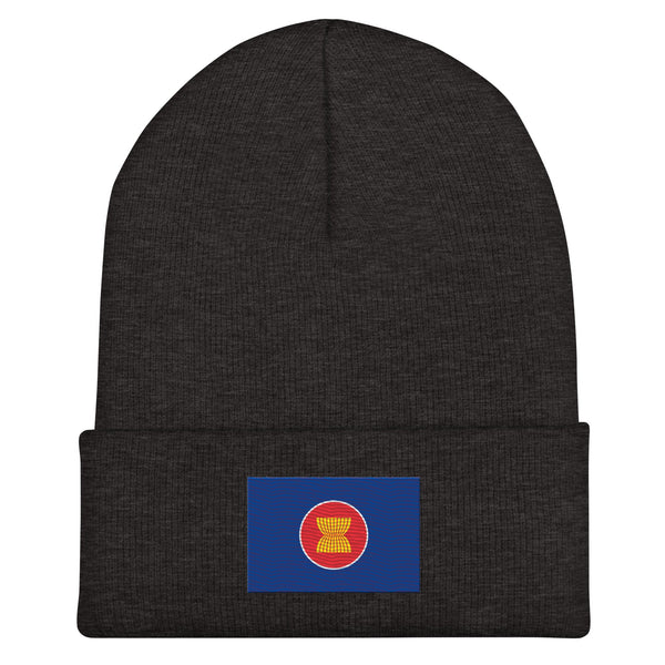 Association Of Southeast Asian Nations Flag Beanie - Embroidered Winter Hat