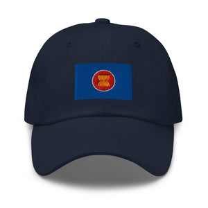 Association Of Southeast Asian Nations Flag Cap - Adjustable Embroidered Dad Hat