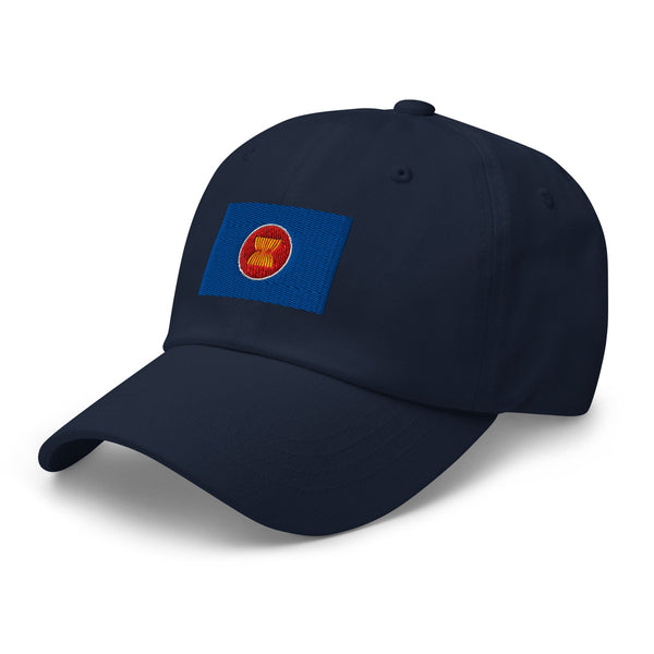 Association Of Southeast Asian Nations Flag Cap - Adjustable Embroidered Dad Hat