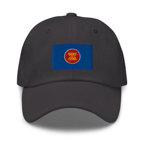 Association Of Southeast Asian Nations Flag Cap - Adjustable Embroidered Dad Hat