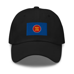 Association Of Southeast Asian Nations Flag Cap - Adjustable Embroidered Dad Hat