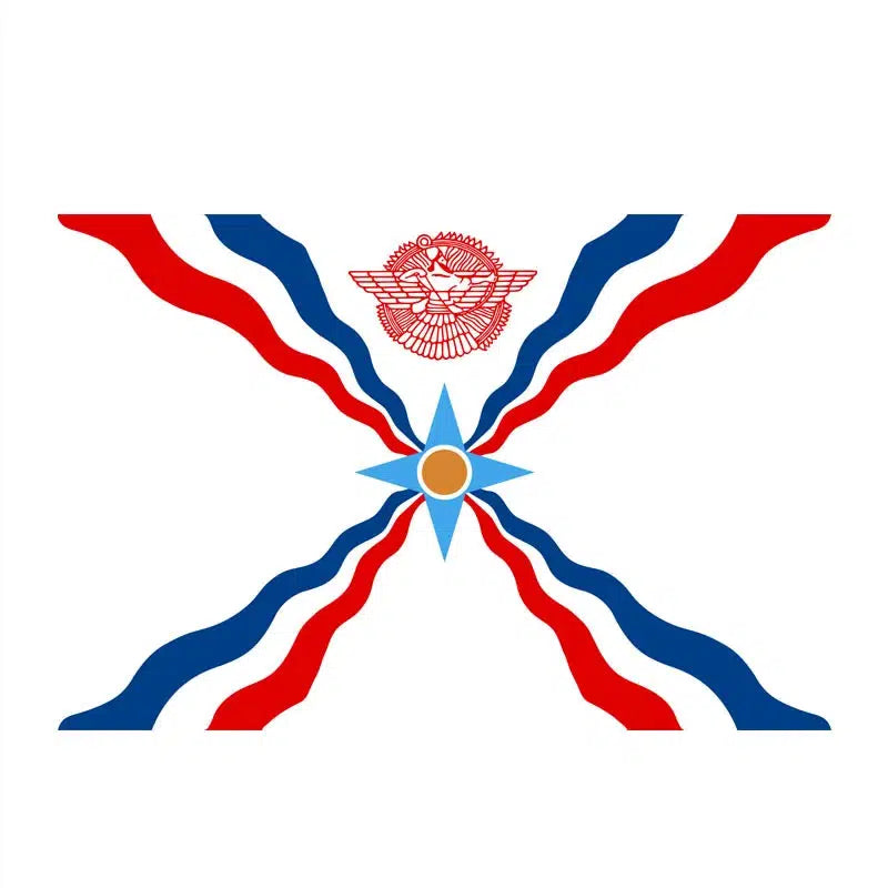 Assyrian Flag - 90x150cm(3x5ft) - 60x90cm(2x3ft)