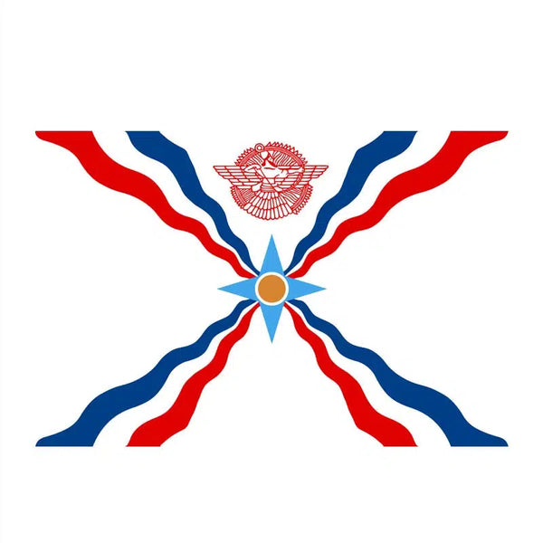 Assyrian Flag - 90x150cm(3x5ft) - 60x90cm(2x3ft)