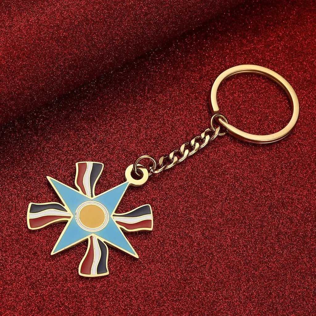 Key Chain Falg Assyrian Flag Keychain - Flag Nation