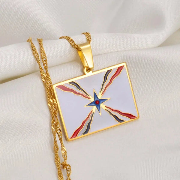 Assyrian Flag Necklace