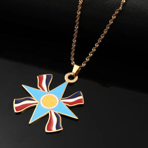 Assyrian Flag Necklace