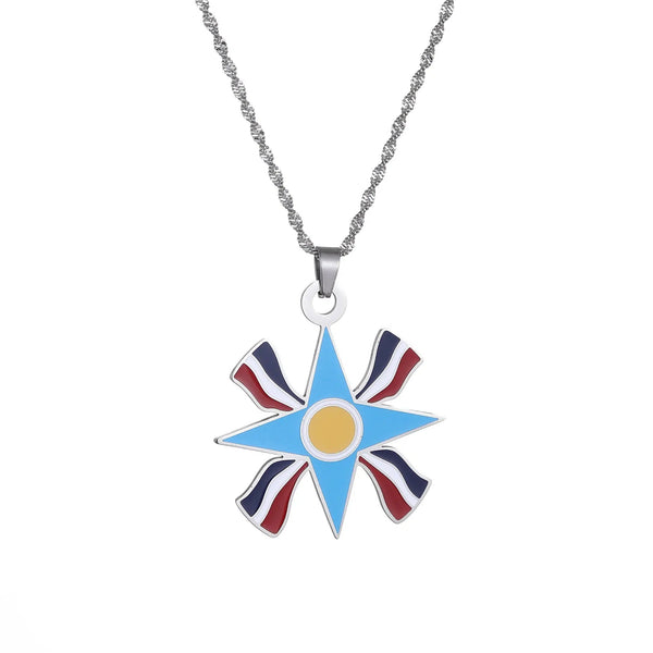 Assyrian Flag Necklace