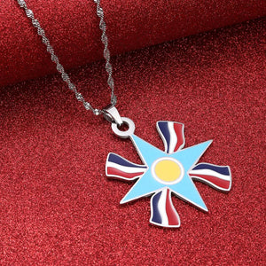 Assyrian Flag Necklace