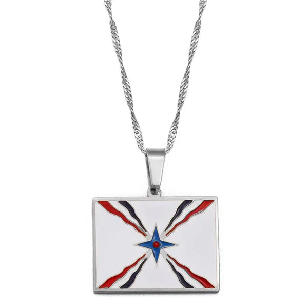 Assyrian Flag Necklace