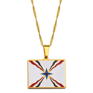 Assyrian Flag Necklace