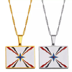 Assyrian Flag Necklace